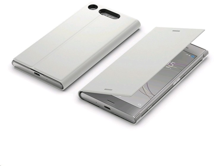 Sony Style Cover Flip pro Xperia XZ1, stříbrná_343212911