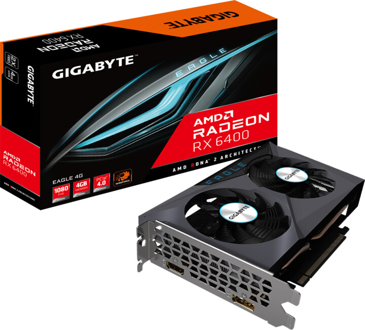 GIGABYTE AMD Radeon™ RX 6400 EAGLE 4G, 4GB GDDR6_701184737