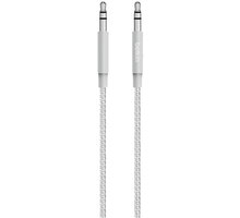 Belkin MIXIT 3,5mm Jack M/M Metallic kabel, 1,2 m, stříbrná_1361049924