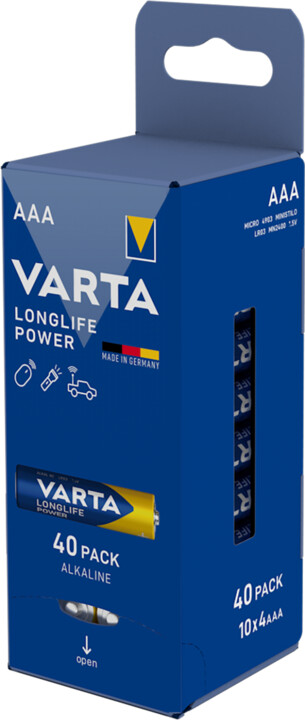 VARTA baterie Longlife Power 40 AAA (Storage box 10x4 foil)_1374469530