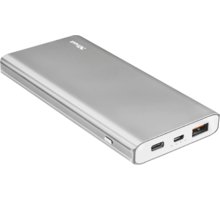 Trust Omni Thin metal PowerBank USB-C QC3 10000 mAh, stříbrná_245116157