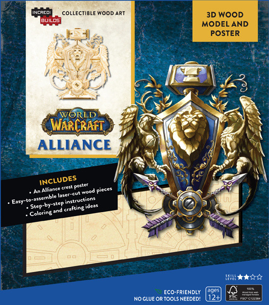 Stavebnice World of Warcraft - 3D Alliance (dřevěná)_1819230412