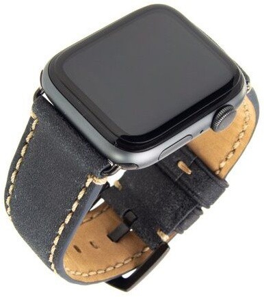FIXED Berkeley kožený řemínek pro Apple Watch 42mm a 44mm s černou sponou, uhlově černý_1519072310