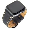 FIXED Berkeley kožený řemínek pro Apple Watch 42mm a 44mm s černou sponou, uhlově černý_1519072310