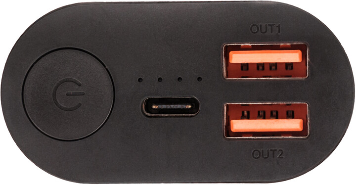 Verbatim powerbanka 10000mAh, 2x USB-A + USB-C, PD, QC 3.0, kovová, šedá/stříbrná_1404580854