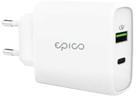 EPICO síťová nabíječka Pro Charger, USB-C PD, USB-A, 38W, bílá_2049723098