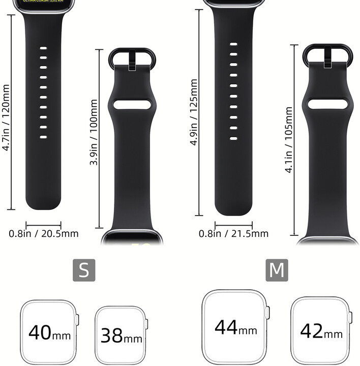 MAX silikonový řemínek MAS10 pro Apple Watch, 42/44mm, černá_1306183634
