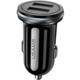 USAMS CC050 USB 2.4A Dual Mini AutoDobíječ, černá