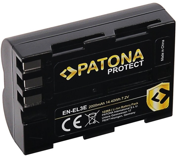 PATONA baterie pro Nikon EN-EL3e 2000mAh Li-Ion Protect_30519801