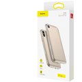 Baseus pouzdro Safety Airbags pro iPhone XR, transparentní zlatá_1477243300
