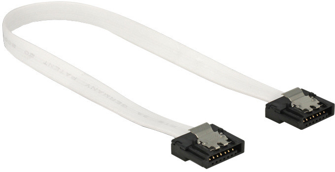 Delock kabel SATA FLEXI 6 Gb/s 20 cm, kov, bílá_14672326