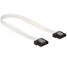 Delock kabel SATA FLEXI 6 Gb/s 20 cm, kov, bílá_14672326