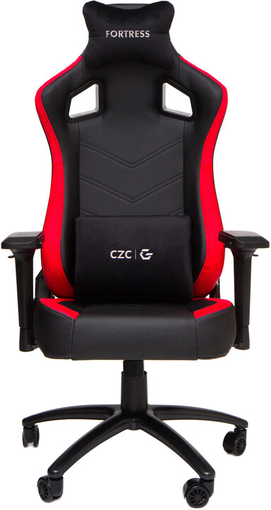 CZC.Gaming Fortress, herní židle, černá/červená_1601323125