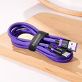 Baseus kabel pro rychlonabíjení a přenos dat HW USB Type-C 40W 2m, fialová_624124061