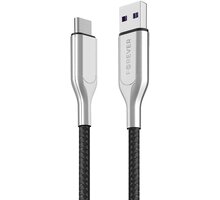 Forever CORE datový kabel USB-C, 5A, 1m, textilní, černá_2029263075