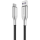 Forever CORE datový kabel USB-C, 5A, 1m, textilní, černá
