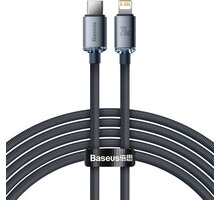 Baseus nabíjecí / datový kabel Crystal Shine Series USB-C - Lightning, 20W, 2m, černá_885470763
