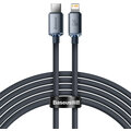 Baseus nabíjecí / datový kabel Crystal Shine Series USB-C - Lightning, 20W, 2m, černá_885470763