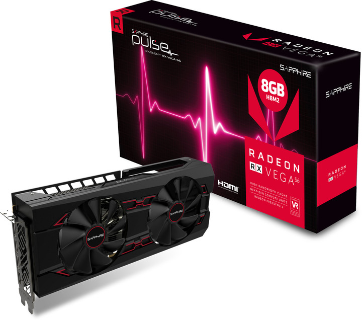 Sapphire Radeon Pulse RX VEGA 56 8G HBM2, 8GB HMB2_103031234