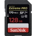 SanDisk SDXC Extreme Pro 128GB 170MB/s class 10 UHS-I U3 V30 O2 TV HBO a Sport Pack na dva měsíce