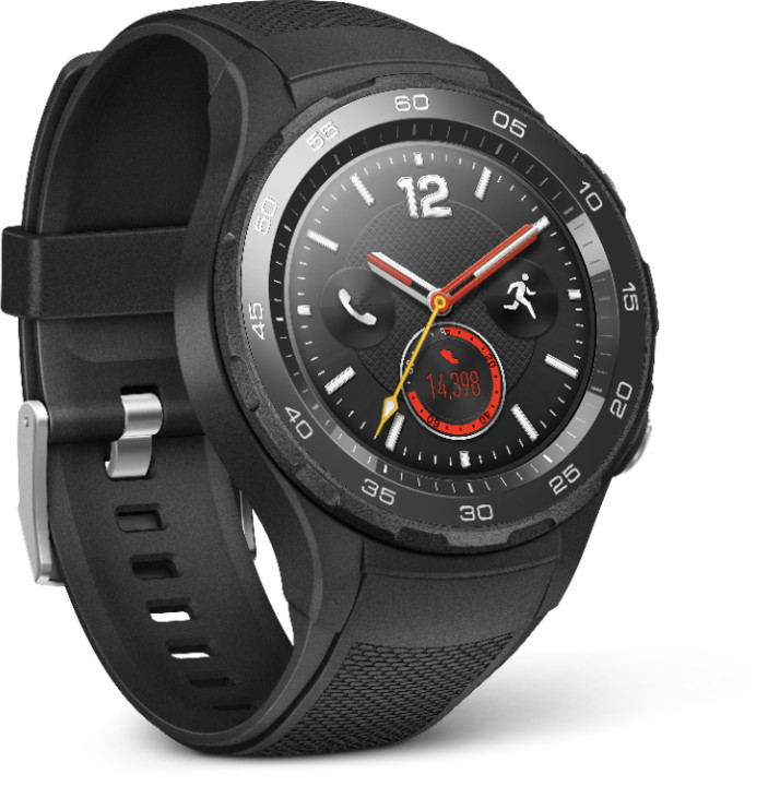 Huawei Watch 2, bluetooth a SIM, černá_2048781407