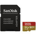 SanDisk Micro SDXC Extreme 64GB 160MB/s A2 UHS-I U3 V30 + SD adaptér_730885588