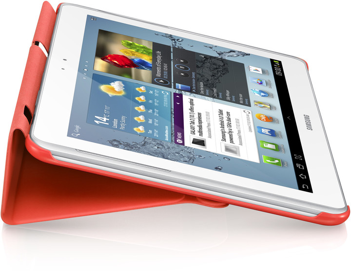 Samsung polohovací pouzdro EFC-1H8SOE pro Galaxy Tab 2, 10.1 (P5100/P5110), oranžová_380438867