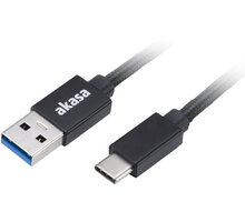 Akasa kabel USB-C 3.1 - USB-A 3.1, M/M, 1m, černá
