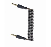 Gembird kabel CABLEXPERT propojovací jack 3,5mm, M/M, kroucený, 1.8m, černá_404740347