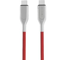 Forever CORE datový kabel USB-C na USB-C PD, 60W, 1,5m, textilní, červená_615842220