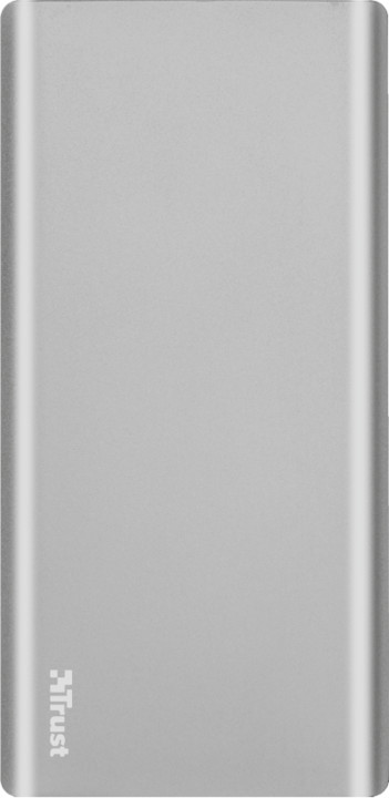 Trust Omni Thin metal PowerBank USB-C QC3 10000 mAh, stříbrná_340354093
