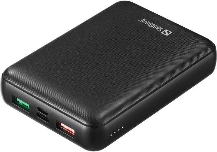 Sandberg powerbanka USB-C PD 45W, 15000mAh, černá_1503637921