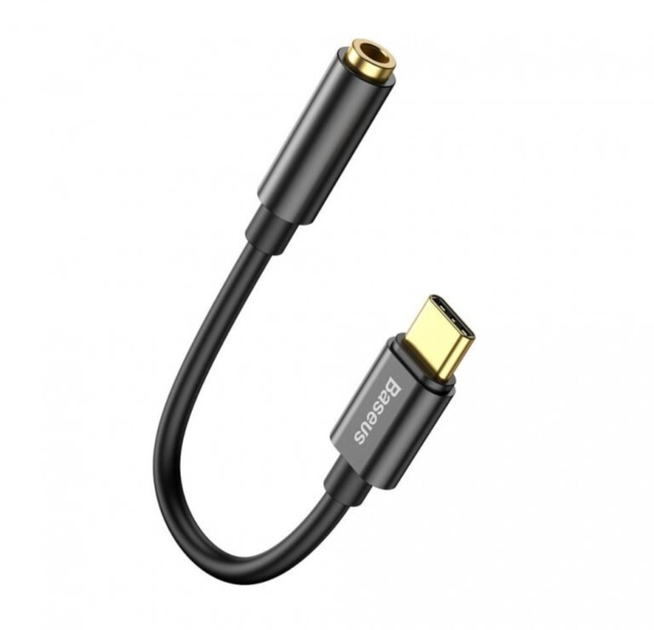 BASEUS adaptér USB-C - 3.5mm Jack, černá_518231871