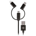 Forever datový kabel USB 3IN1 pro APPLE IPHONE 5, MICRO USB, C-TYP, černý (TFO-N)