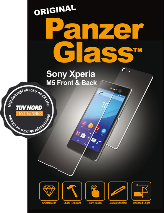 PanzerGlass ochranné sklo na displej pro Sony Xperia M5 Front + Back_716818082