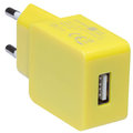 CONNECT IT nabíjecí adaptér 1xUSB port 1 A, žlutá