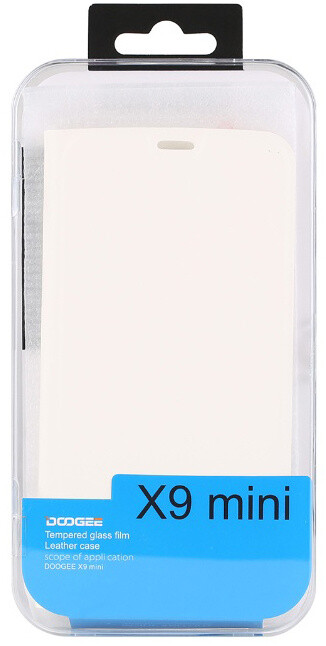 DooGee X9 MINI Flip Case + Screen Protector Glass, bílá_790491281