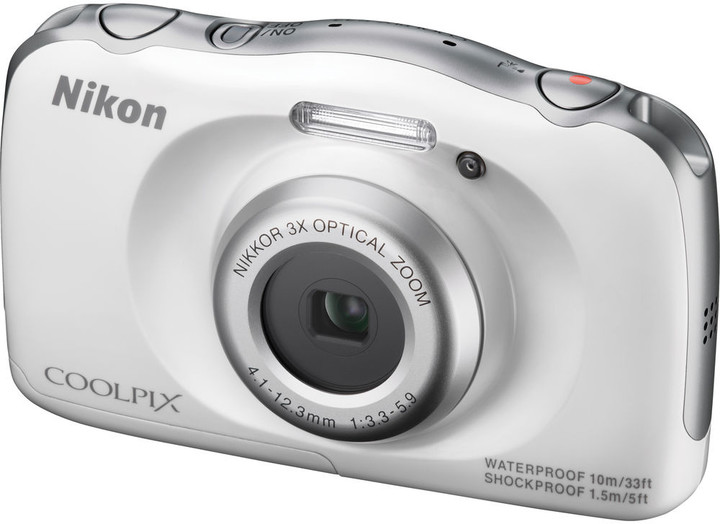 Nikon Coolpix S33, bílá + Backpack kit_1273000959