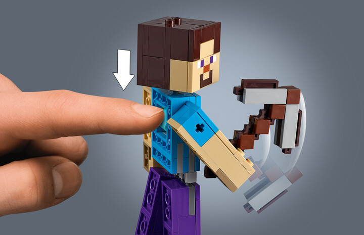 LEGO® Minecraft® 21148 Minecraft velká figurka: Steve s papouškem_1235083273