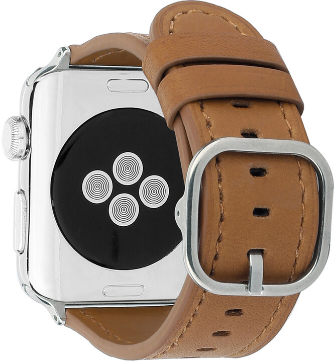 MAX kožený řemínek MAS50 pro Apple Watch, 38/40mm, hnědá_1452759359