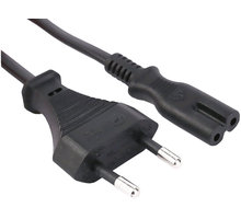 C-TECH kabel síťový, notebook 2pin, VDE, 1,8m_905458830