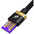 Baseus kabel pro rychlonabíjení a přenos dat HW USB Type-C 40W 1m, zlato/černá_1120400511