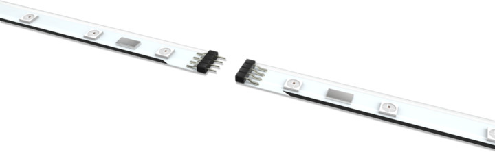 NZXT LED pásek HUE+ Extension Kit - RGB LED, 2x30 cm, magnetický_663316391