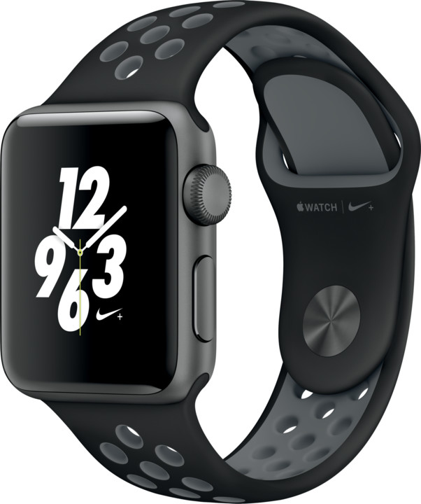 Apple Watch Nike + 38mm Space Grey Aluminium Case with Black/Cool Grey Nike Sport Band_1215980088