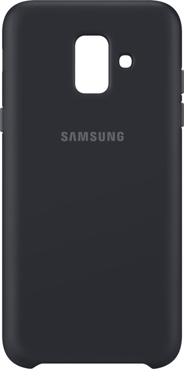 Samsung A6 dvouvrstvý ochranný zadní kryt, černá_386801842