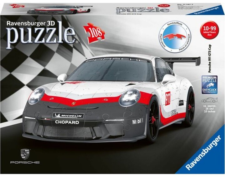 Puzzle Ravensburger Porsche GT3 Cup (111473), 108 dílků_1830578274