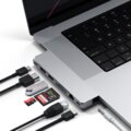 Satechi Pro Hub Max, USB4, HDMI 4K 60Hz, USB-A3.0, micro/SD, Ethernet, USB-C, Audio), stříbrná_717170723