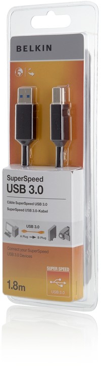 Belkin USB 3.0 kabel A-B, 1.8 m_382349757