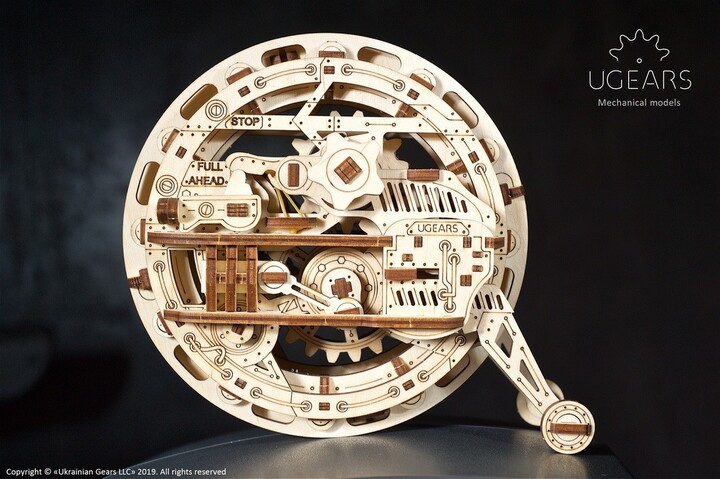 UGEARS stavebnice - Monowheel, mechanická, dřevěná_1047921186