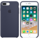 Apple silikonový kryt na iPhone 8 Plus / 7 Plus, půlnočně modrá